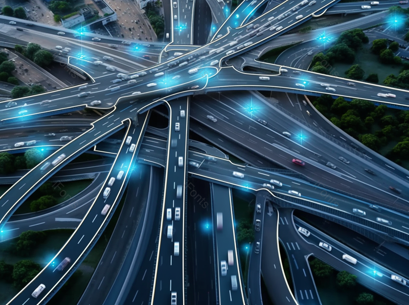 智能交通与高速公路交叉口科技的照片素材,高清,摄影图,摄影图片,图片大全,摄影图免费下载